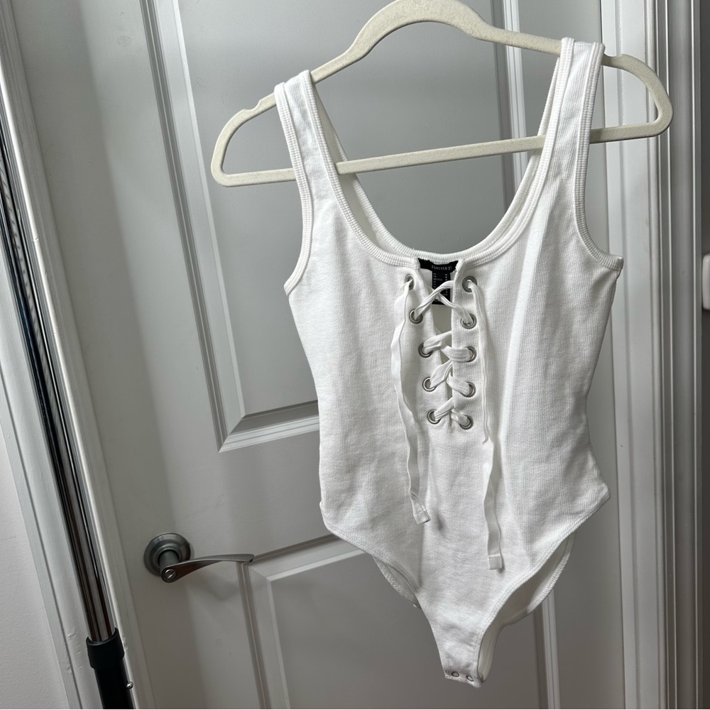 Lace Up Tank Bodysuit